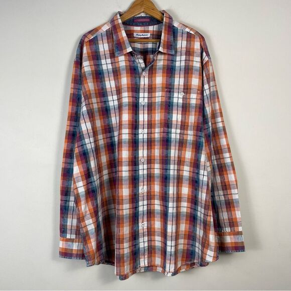 Tommy Bahama Indio Coast Check Size XXXL NEW Plaid‎ Button-Down Shirt - Picture 1 of 10